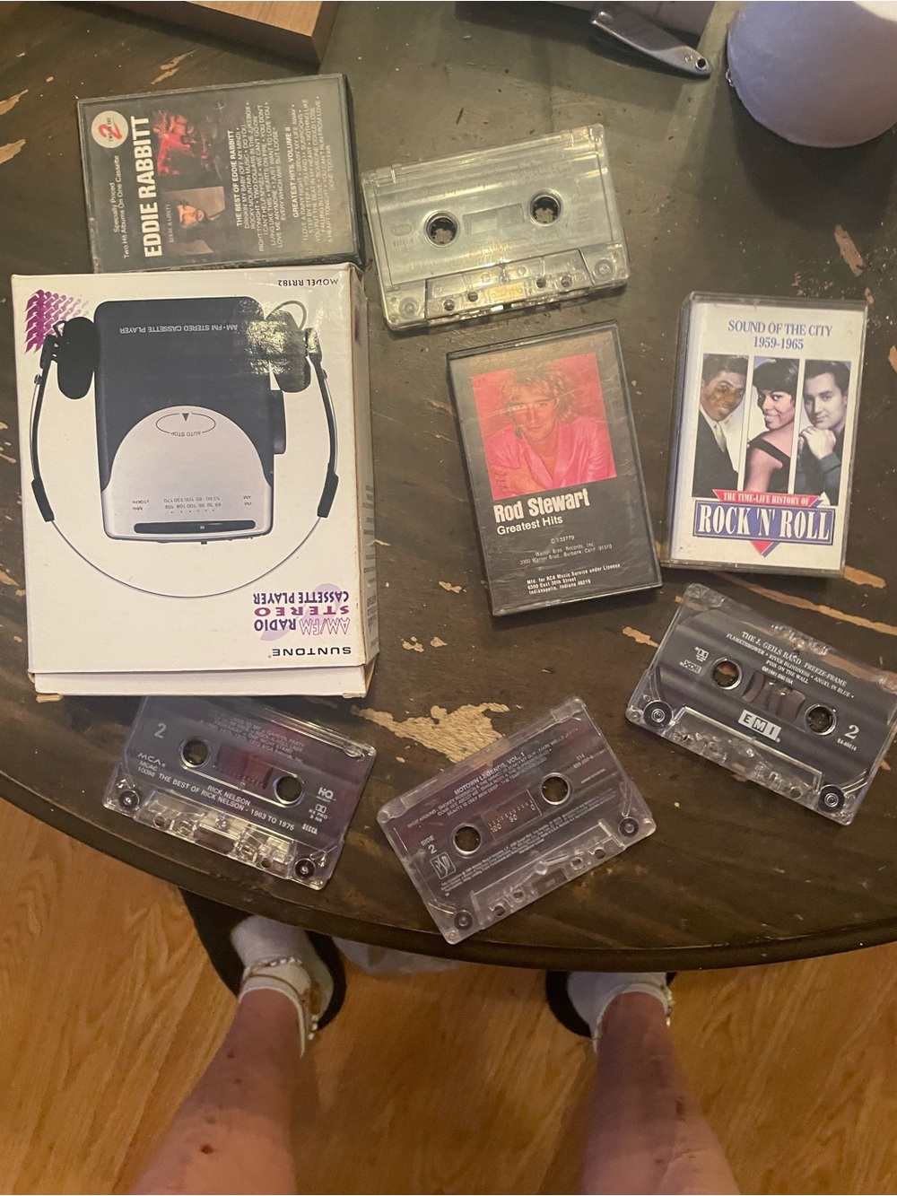 Portable Stereo Cassette Player - Clear/Black